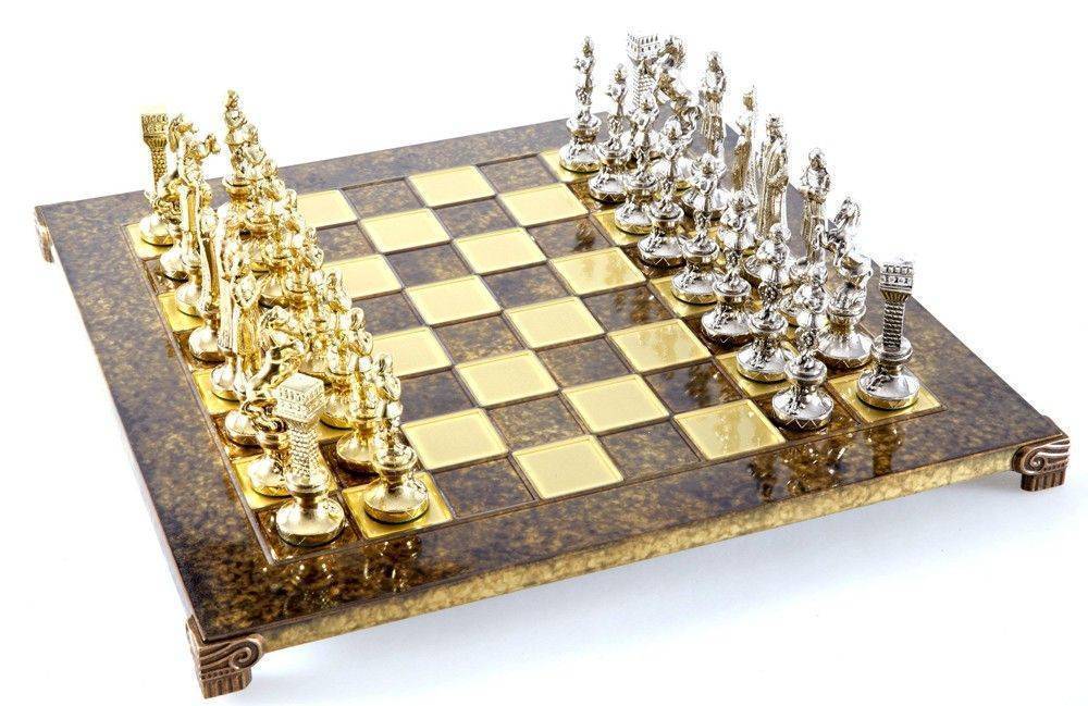 ΣΚΑΚΙ ΜΕΤΑΛΛΙΚΟ MANOPOULOS "ΑΝΑΓΕΝΝΗΣΗ" ΚΑΦΕ 36X36CM MANOPOULOS