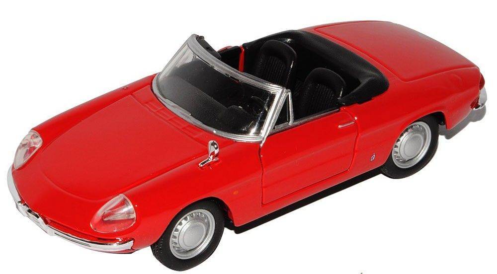 ALFA ROMEO SPIDER 1966 BBURAGO STREET CLASSICS COLLEZIONE ΜΕΤΑΛΛΙΚΟ ΑΝΤΙΓΡΑΦΟ 1:32