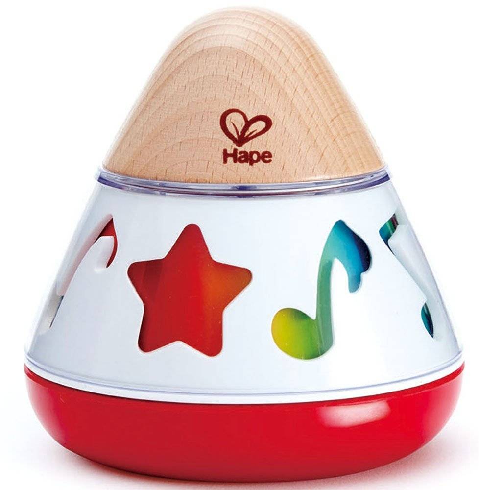 HAPE ΞΥΛΙΝΟ ΠΕΡΙΣΤΡΕΦΟΜΕΝΟ ΜΟΥΣΙΚΟ ΚΟΥΤΙ HAPE ROTATING MUSIC BOX