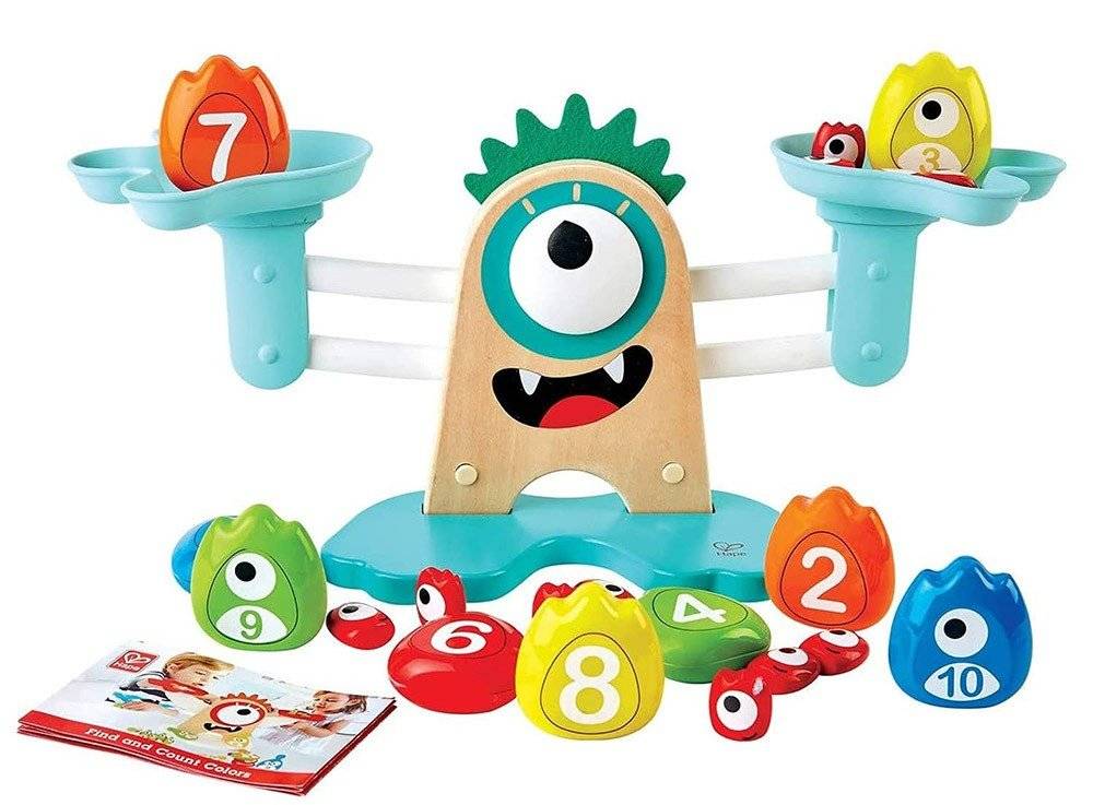 ΜΑΘΑΙΝΩ ΜΑΘΗΜΑΤΙΚΑ ΜΕ ΤΗ ΖΥΓΑΡΙΑ ΚΑΙ ΤΑ ΤΕΡΑΤΑΚΙΑ HAPE MONSTER MATH SCALE HAPE