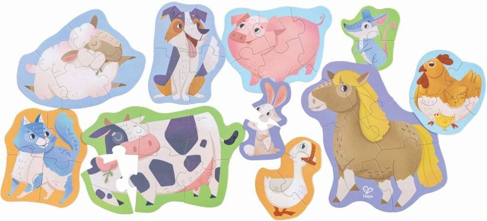 ΟΙ ΦΙΛΟΙ ΤΗΣ ΦΑΡΜΑΣ ΤΩΝ ΖΩΩΝ HAPE FARMYARD FRIENDS PUZZLE HAPE