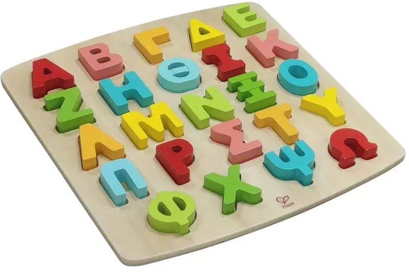 ΞΥΛΙΝΟ ΠΑΖΛ ALPHABET-GREEK HAPE HAPPY PUZZLES