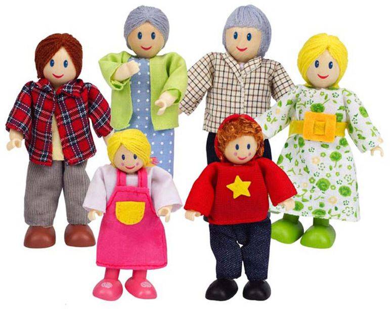 ΜΙΑ ΧΑΡΟΥΜΕΝΗ ΟΙΚΟΓΕΝΕΙΑ HAPE HAPPY FAMILY 6ΤΕΜ