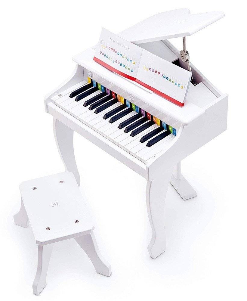 ΠΙΑΝΟ ΛΕΥΚΟ ΣΑΝ ΑΛΗΘΙΝΟ ΜΕ 30 ΠΛΗΚΤΡΑ HAPE DELUXE WHITE GRAND PIANO HAPE