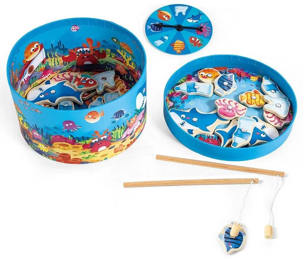 HAPE ΜΑΓΝΗΤΙΚΟ ΨΑΡΕΜΑ 2 ΣΕ 1 HAPE SAVE THE SEAS A 2-IN-1 MAGNETIC FISHING GAME