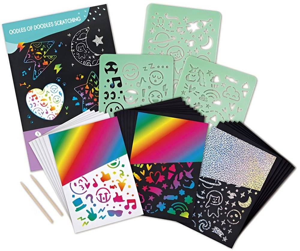 ΣΕΤ ΞΥΣΙΜΑΤΟΣ HAPE OODLES OF DOODLES SCRATCHING PAPER (26 ΤΜΧ) HAPE