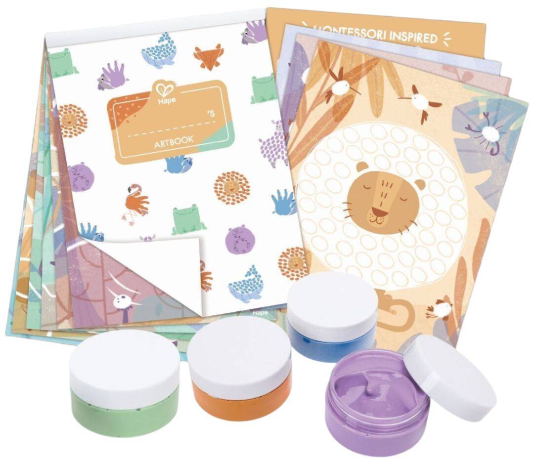 ΣΕΤ ΔΑΚΤΥΛΟΖΩΓΡΑΦΙΩΝ HAPE FINGER PAINTING (16 ΤΜΧ) HAPE