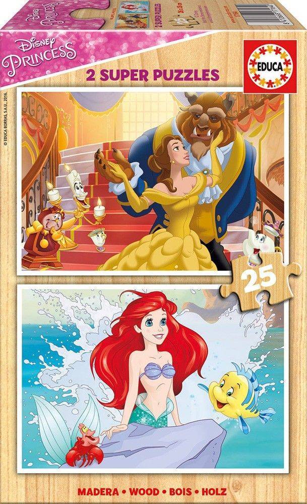 ΠΑΖΛ ΞΥΛΙΝΟ EDUCA DISNEY PRINCESSES 2X25TMX