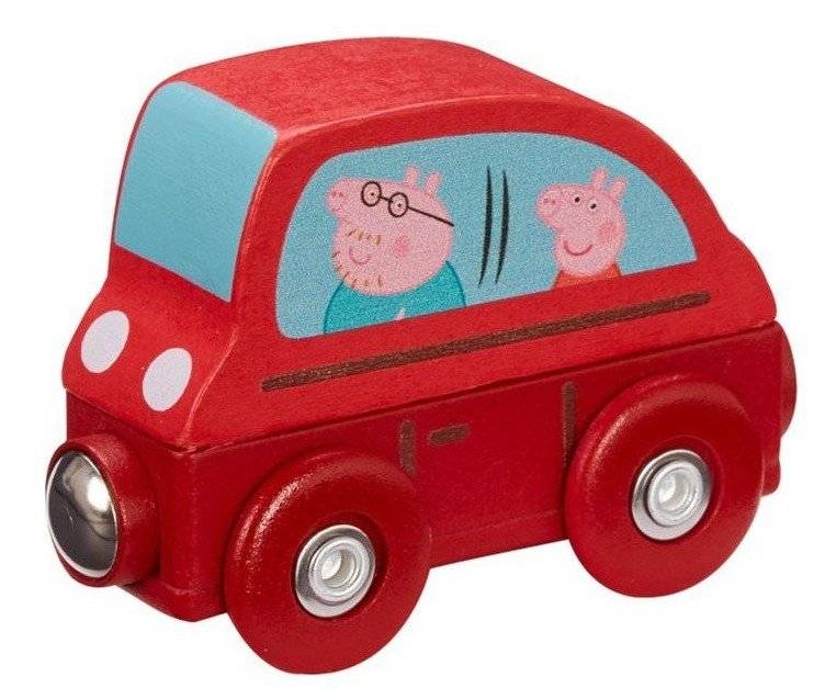 PEPPA PIG ΞΥΛΙΝΑ ΟΧΗΜΑΤΑΚΙΑ ΚΟΚΚΙΝΟ ΑΜΑΞΙ (PPC73000) GIOCHI PREZIOSI