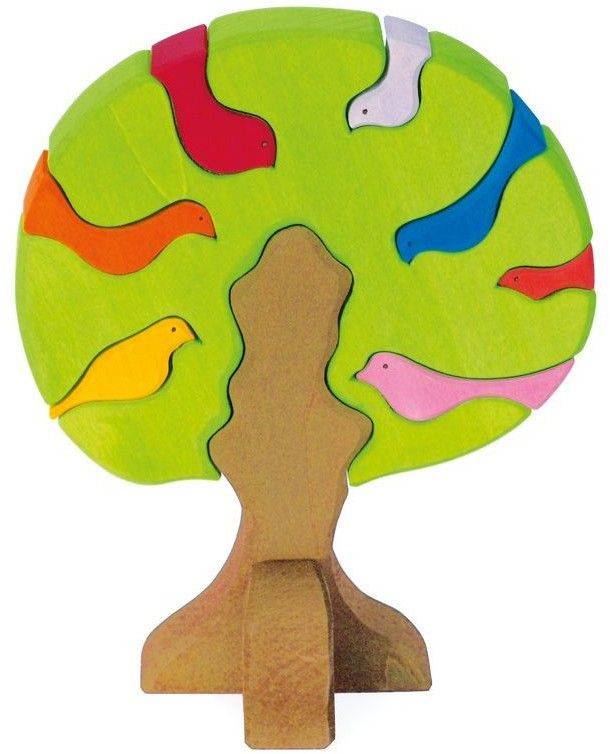 ΞΥΛΙΝΟ ΠΑΖΛ NIC ΔΕΝΤΡΟ ΜΕ ΠΟΥΛΙΑ 9 ΚΟΜΜΑΤΙΩΝ ΠΡΑΣΙΝΟ ΑΝΟΙΧΤΟ (523097)