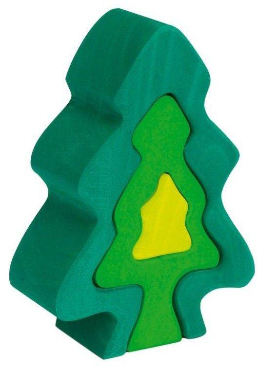 ΞΥΛΙΝΟ ΠΑΖΛ NIC ΔΕΝΤΡΟ BIRCH TREE 6 ΚΟΜΜΑΤΙΩΝ ΠΡΑΣΙΝΟ ΣΚΟΥΡΟ (523082) NIC