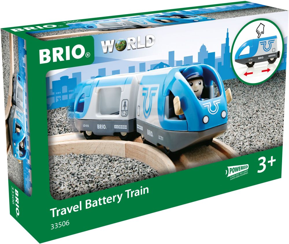 BRIO ΕΠΙΒΑΤΙΚΟ ΤΡΕΝΟ BRIO ΜΕ ΜΠΑΤΑΡΙΑ 3ΤΜΧ (33506)