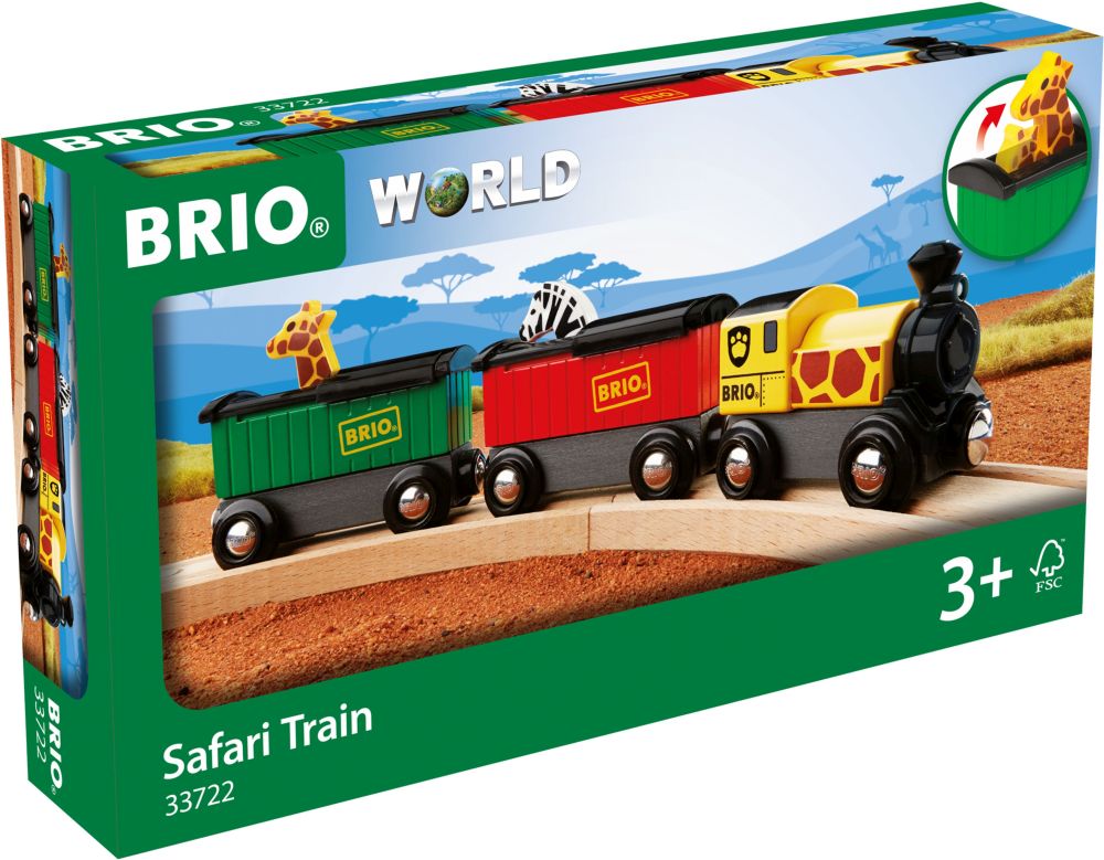 BRIO ΤΡΕΝΟ ΣΑΦΑΡΙ BRIO 3ΤΜΧ (33722)