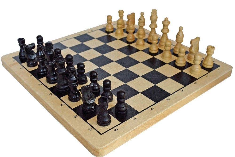 ΣΚΑΚΙ PLATINUM GAMES ΞΥΛΙΝΟ ΜΑΥΡΟ ΛΕΥΚΟ 29.5Χ29.5Χ4.5CM