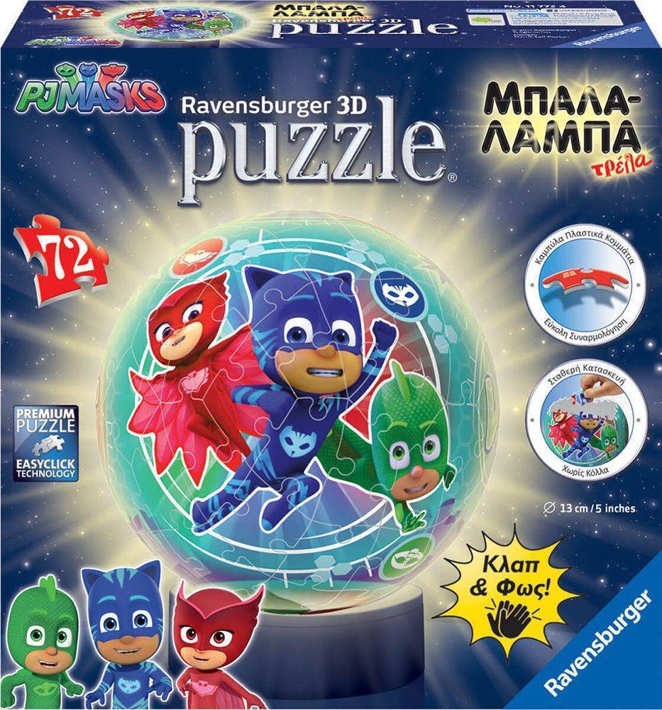 ΜΠΑΛΑΛAΜΠΑ ΤΡEΛΑ PJ MASKS RAVENSBURGER 72 ΚΟΜΜΑΤΙΑ RAVENSBURGER