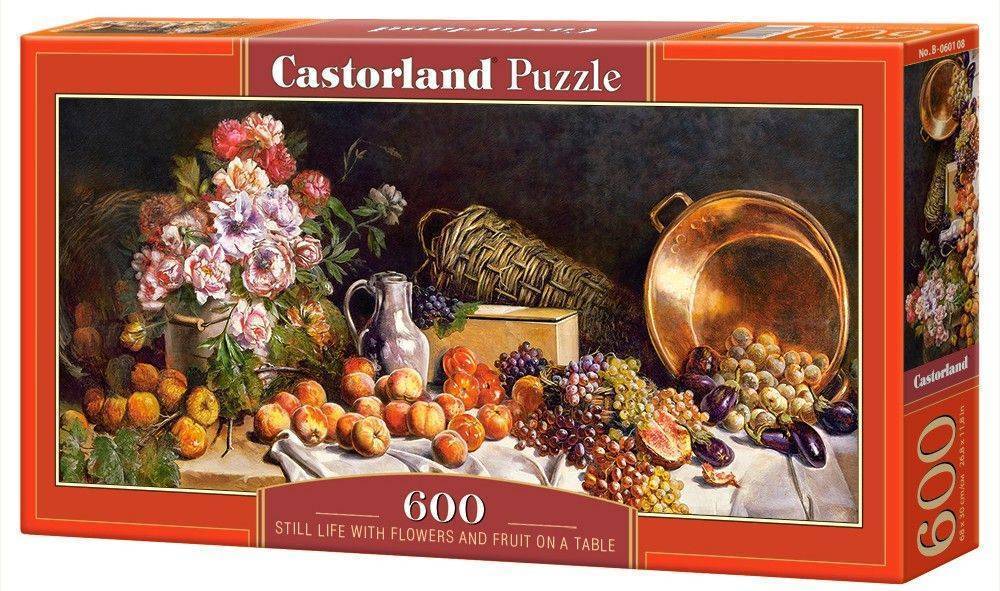 STILL LIFE WITH FLOWERS AND FRUIT ON A TABLE CASTORLAND 600 ΚΟΜΜΑΤΙΑ