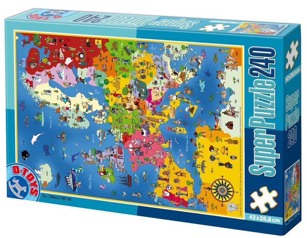 PUZZLE D-TOYS 240 ΚΟΜΜΑΤΙΑ (50663MP01) D-TOYS