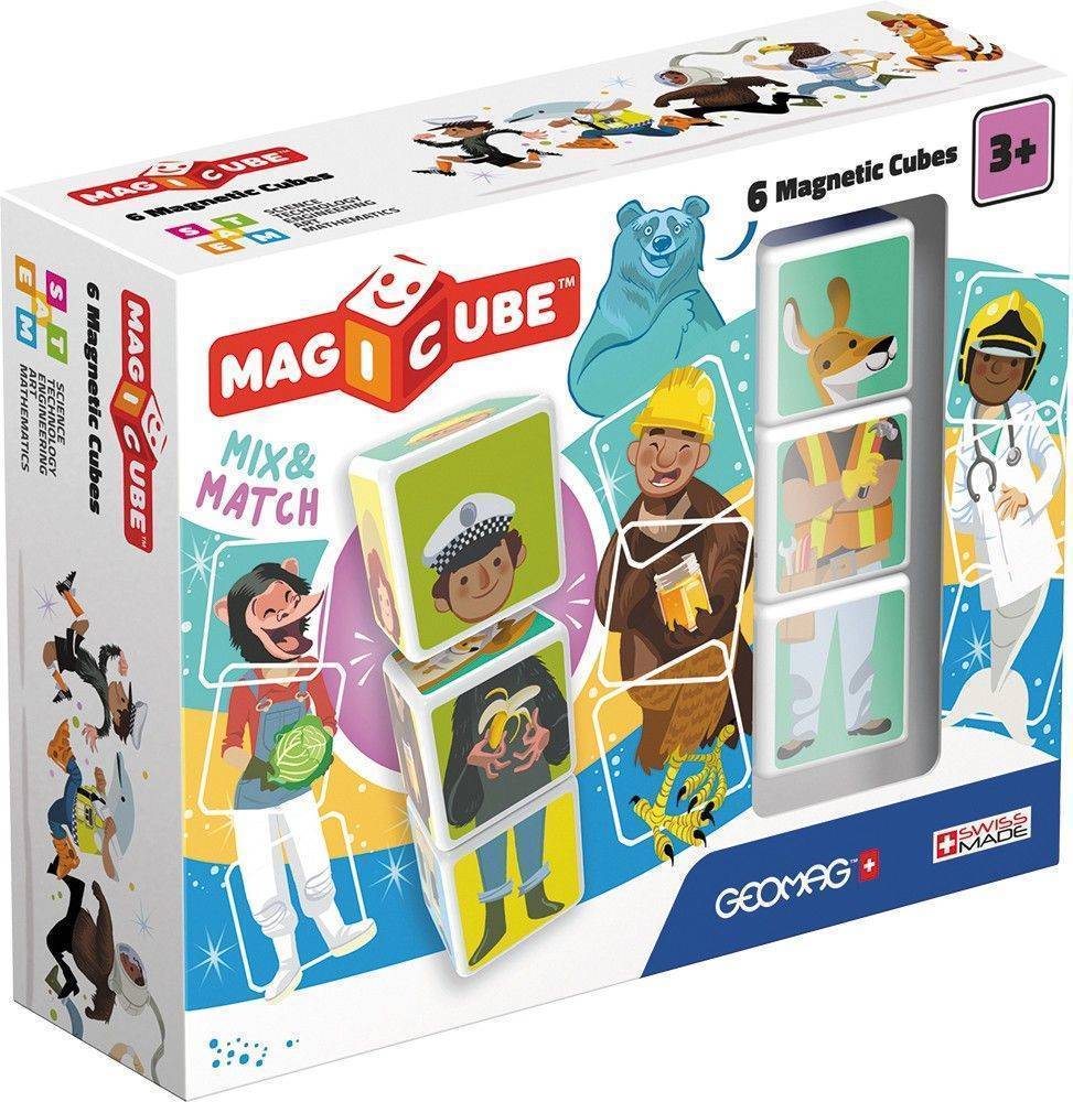 ΜΑΓΝΗΤΙΚΟΙ ΚΥΒΟΙ GEOMAG MIX - MATCH 6 TMX (123) GEOMAG