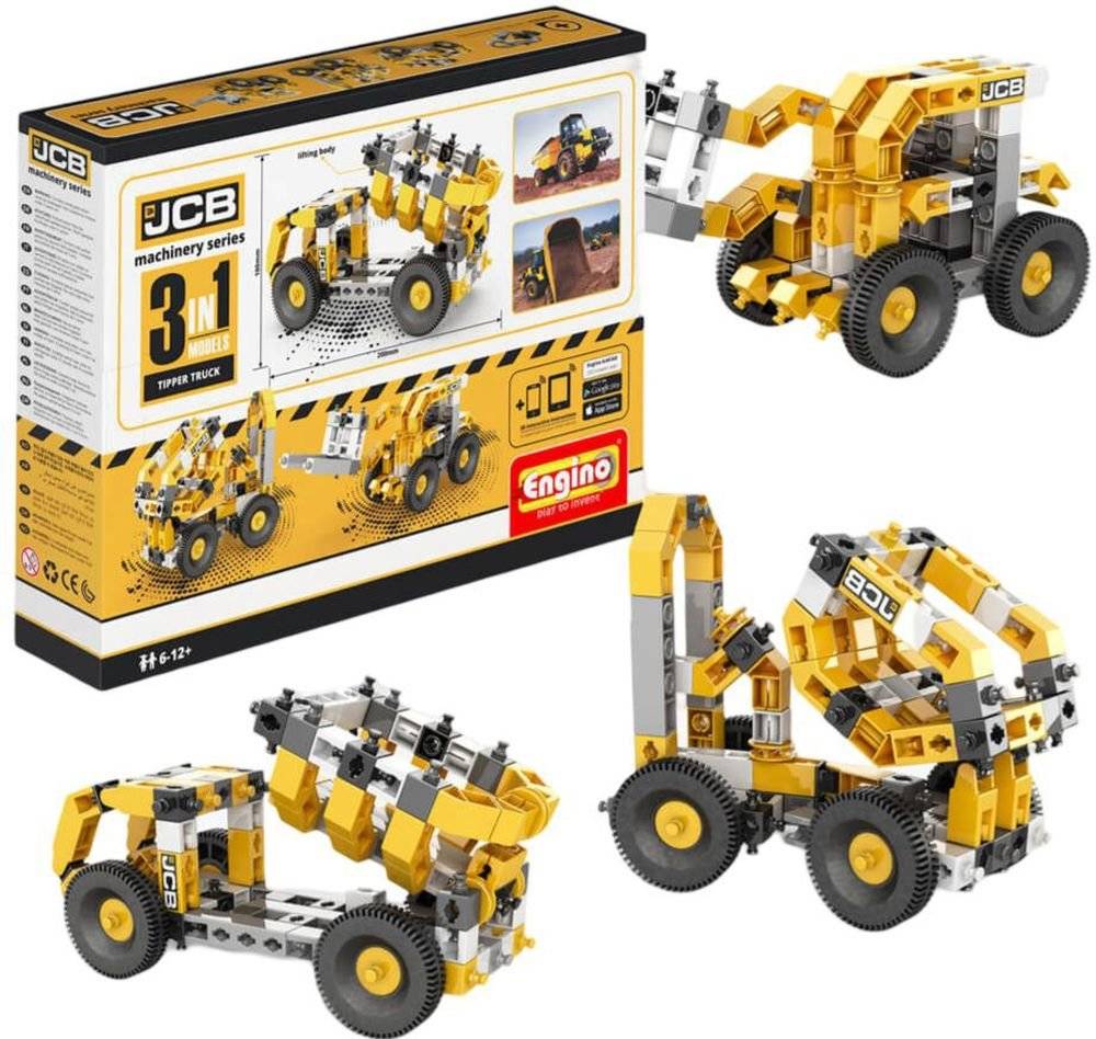 ENGINO JCB CONSTRUCTION TIPPER TRUCK 3 IN 1 MULTIMODELS