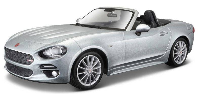 FIAT 124 SPIDER BBURAGO PLUS ΜΕΤΑΛΛΙΚΟ ΑΝΤΙΓΡΑΦΟ 1:24 ΓΚΡΙ BBURAGO