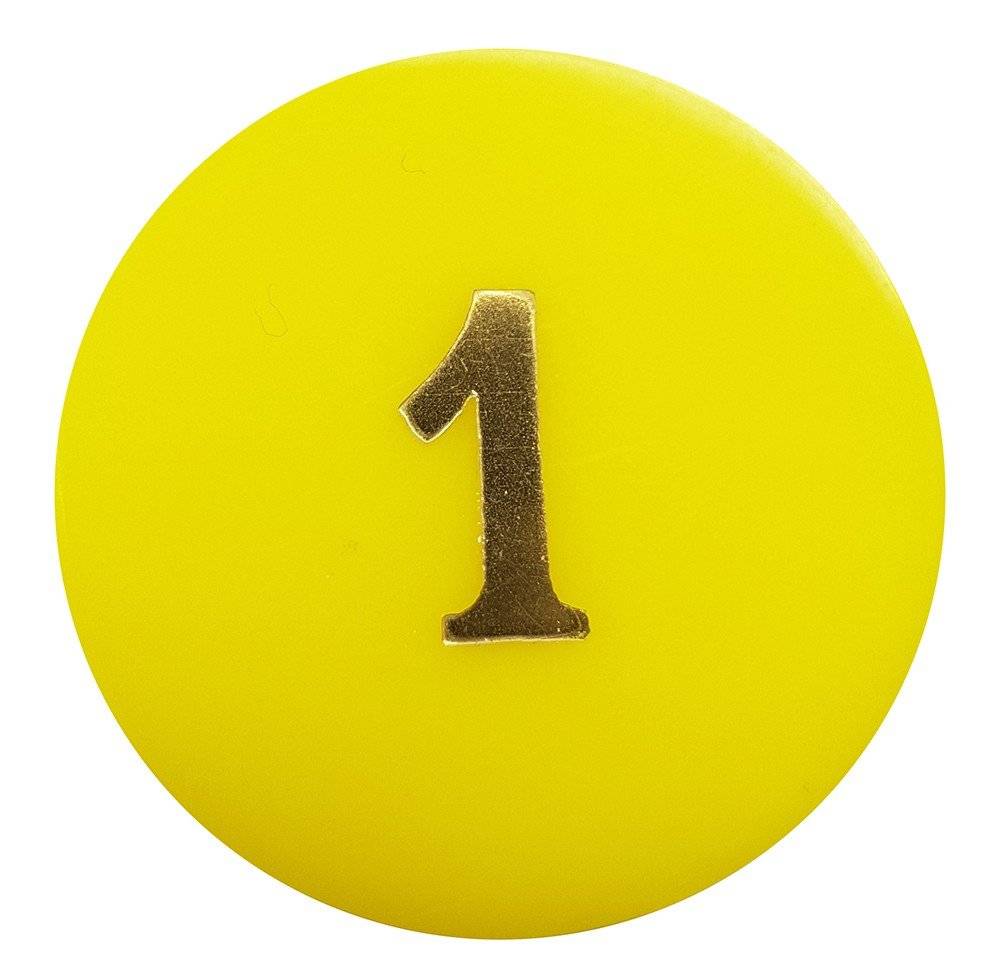 SUPERGIFTS ΜΑΡΚΕΣ POKER METACRILATE ΜΕ ΠΟΣΟ 34MM 1TMX ΚΙΤΡΙΝΟ (1 ΕΥΡΩ)