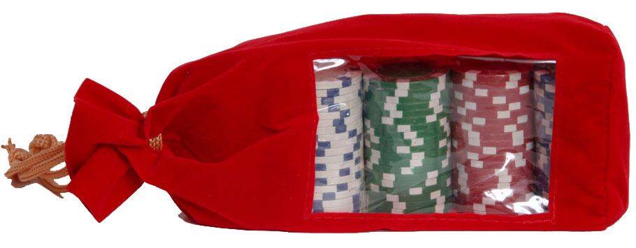 SUPERGIFTS ΠΟΥΓΚΙ ΣΟΥΕΤ ΜΕ 100 ΜΑΡΚΕΣ ΚΑΖΙΝΟ POKER DICE 11.5GR - ΚΟΚΚΙΝΟ (700115)