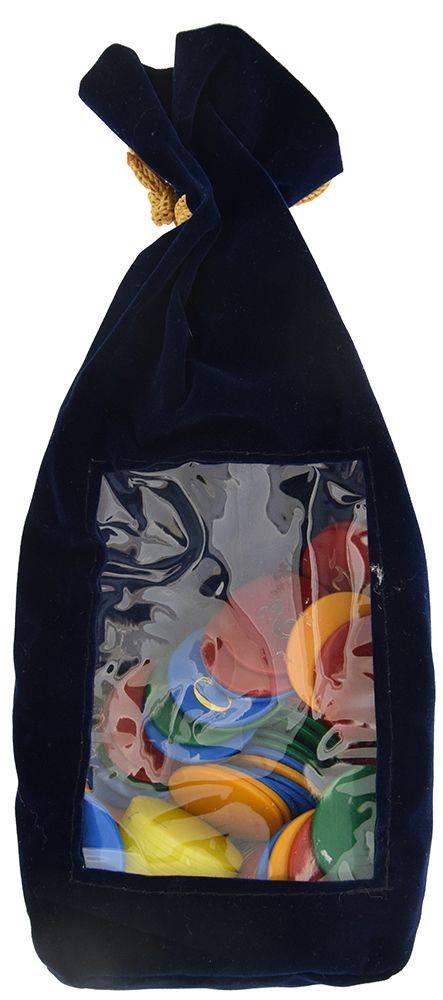 ΠΟΥΓΚΙ ΣΟΥΕΤ ΜΕ 100 ΜΑΡΚΕΣ ΚΑΖΙΝΟ METACRILATE- ΜΠΛΕ (500300) SUPERGIFTS