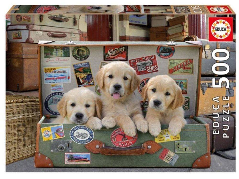 PUPPIES IN THE LUGGAGE EDUCA 500 ΚΟΜΜΑΤΙΑ