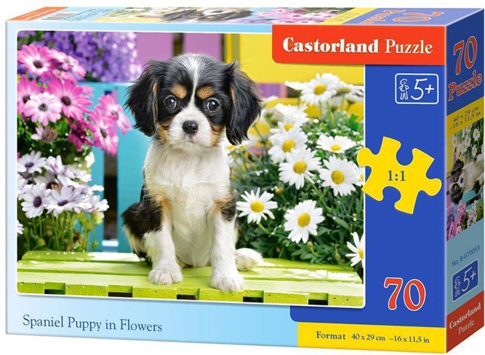 SPANIEL PUPPY IN FLOWERS CASTORLAND 70 ΚΟΜΜΑΤΙΑ