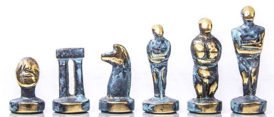 ΠΙΟΝΙΑ ΓΙΑ ΣΚΑΚΙ MANOPOULOS "ΚΥΚΛΑΔΙΚΗ ΤΕΧΝΗ" ΜΙΚΡΟ ΜΕΤΑΛΛΙΚΑ ΜΠΛΕ/ΚΑΦΕ 5.2 CM MANOPOULOS