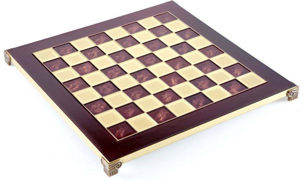 ΣΚΑΚΙΕΡΑ MANOPOULOS ΜΠΡΟΥΤΖΙΝΗ ΚΟΚΚΙΝΟ 44X44CM