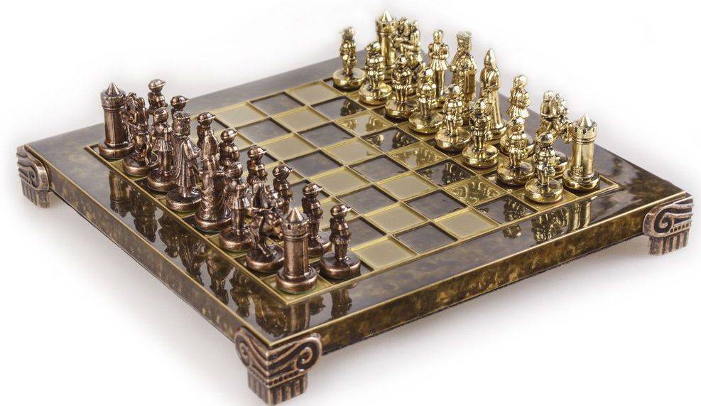 ΣΚΑΚΙ ΜΕΤΑΛΛΙΚΟ MANOPOULOS "ΒΥΖΑΝΤΙΝΟ" ΜΙΚΡΟ ΧΡΥΣΟ/ΜΠΡΟΝΖΕ 3.5 CM MANOPOULOS