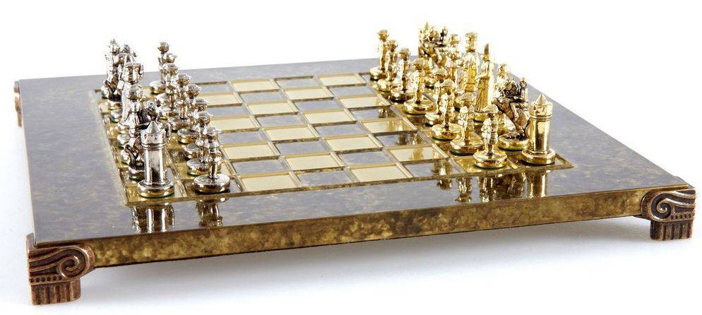 ΣΚΑΚΙ ΜΕΤΑΛΛΙΚΟ MANOPOULOS "ΒΥΖΑΝΤΙΝΟ" ΜΙΚΡΟ ΧΡΥΣΟ/ΑΣΗΜΙ 3.5 CM MANOPOULOS