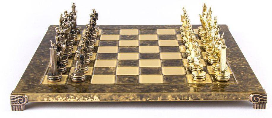 ΣΚΑΚΙ ΜΕΤΑΛΛΙΚΟ MANOPOULOS "ΕΛΛΗΝΙΚΗ ΜΥΘΟΛΟΓΙΑ" ΜΕΣΑΙΟ ΜΠΡΟΝΖΕ 36X36CM