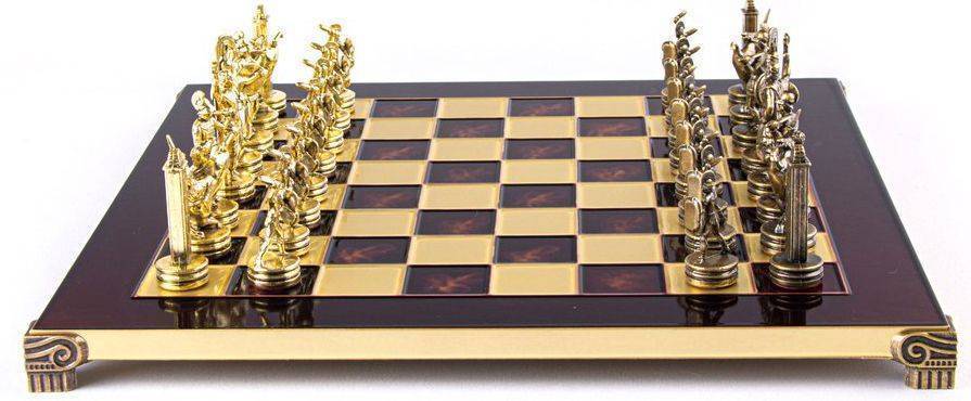 ΣΚΑΚΙ ΜΕΤΑΛΛΙΚΟ MANOPOULOS "ΕΛΛΗΝΙΚΗ ΜΥΘΟΛΟΓΙΑ" ΜΕΣΑΙΟ ΚΟΚΚΙΝΟ 36X36CM MANOPOULOS