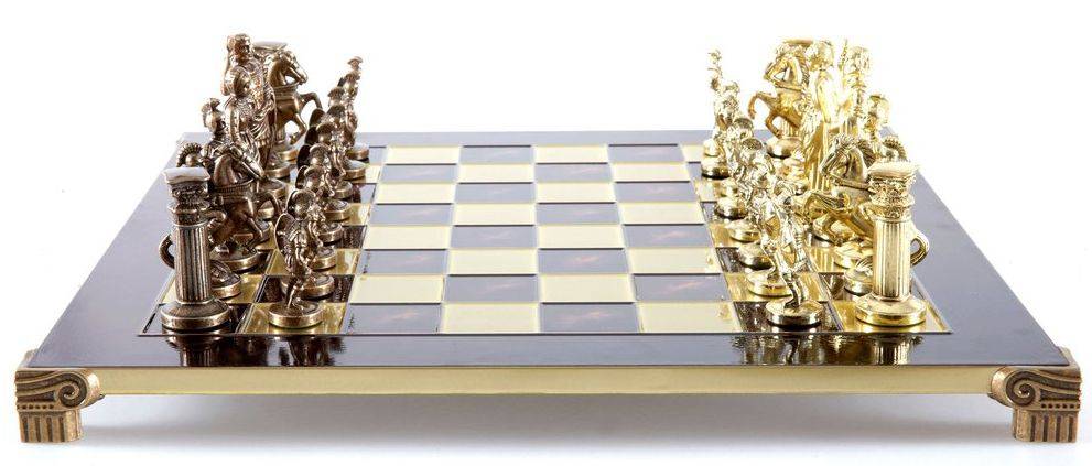 ΣΚΑΚΙ ΜΕΤΑΛΛΙΚΟ MANOPOULOS "ΕΛΛΗΝΟΡΩΜΑΪΚΗ ΕΠΟΧΗ" ΜΕΓΑΛΟ ΚΟΚΚΙΝΟ 44X44CM