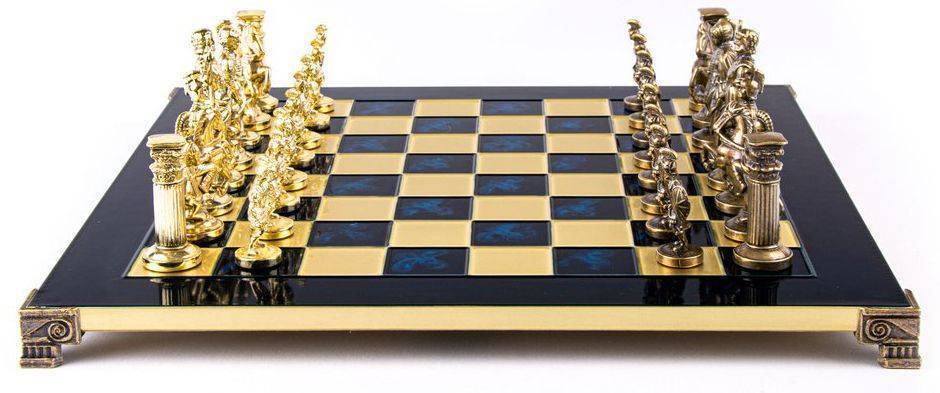 MANOPOULOS ΣΚΑΚΙ ΜΕΤΑΛΛΙΚΟ MANOPOULOS "ΕΛΛΗΝΟΡΩΜΑΪΚΗ ΕΠΟΧΗ" ΜΕΓΑΛΟ ΜΠΛΕ 44X44CM