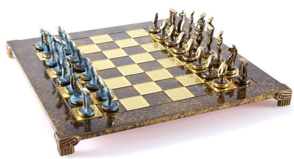 MANOPOULOS ΣΚΑΚΙ ΜΕΤΑΛΛΙΚΟ MANOPOULOS "ΚΥΚΛΑΔΙΚΗ ΤΕΧΝΗ" ΜΙΚΡΟ ΜΠΡΟΝΖΕ ΜΠΛΕ/ΚΑΦΕ 28X28CM