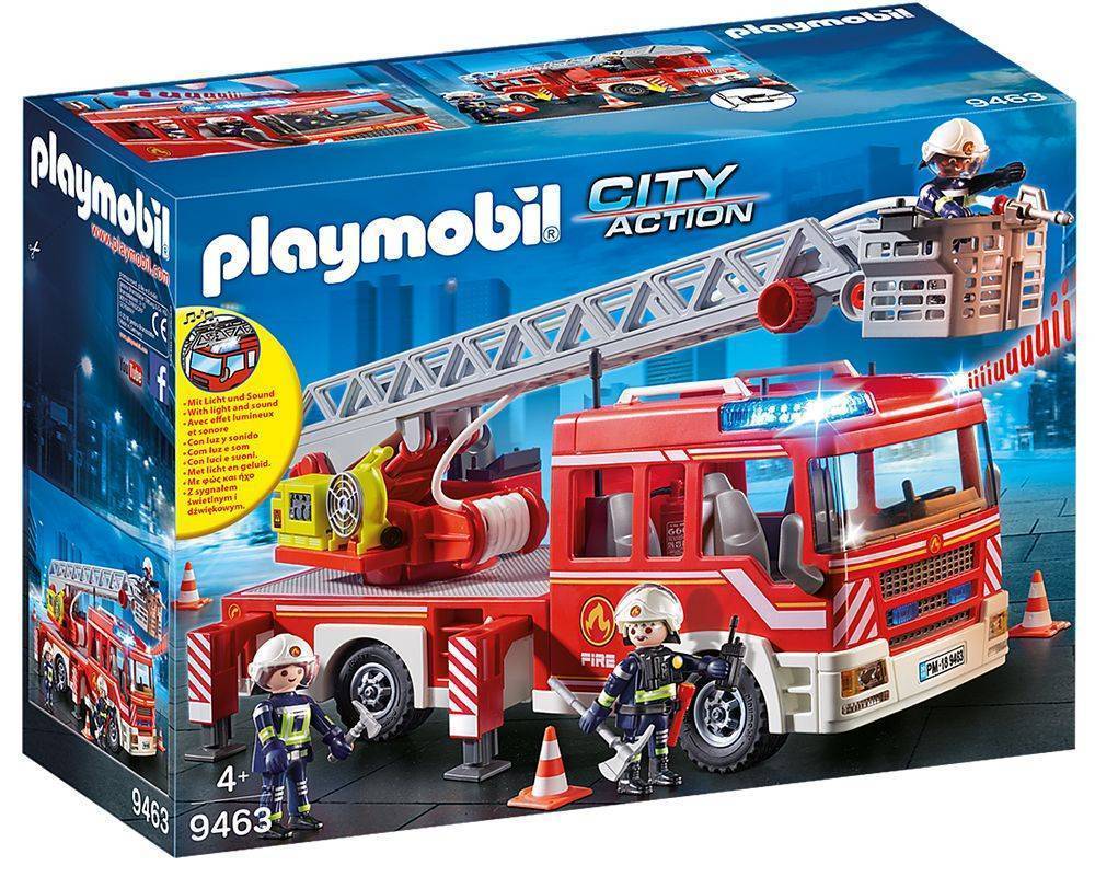 PLAYMOBIL 9463 ΟΧΗΜΑ ΠΥΡΟΣΒΕΣΤΙΚΗΣ ΜΕ ΣΚΑΛΑ ΚΑΙ ΚΑΛΑΘΙ ΔΙΑΣΩΣΗΣ PLAYMOBIL