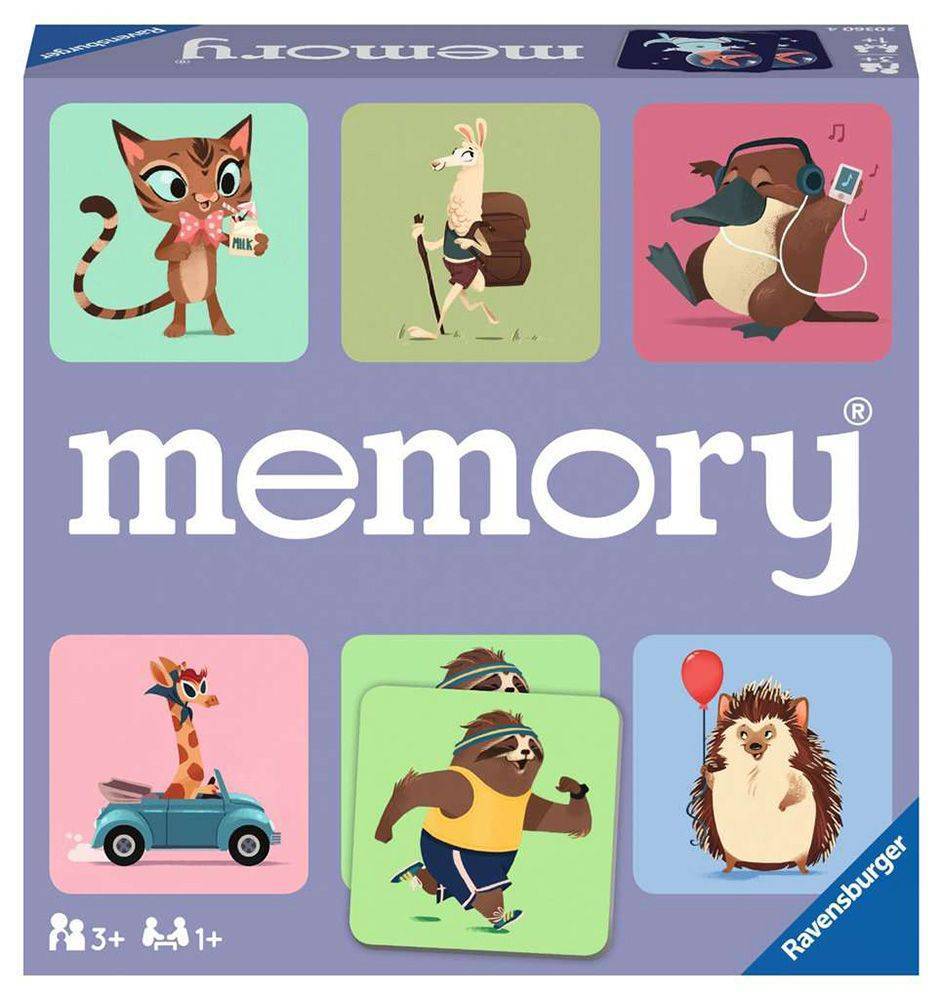 RAVENSBURGER ΕΠΙΤΡΑΠΕΖΙΟ RAVENSBURGER ΓΛΥΚΑ ΖΩΑΚΙΑ MEMORY (20360)