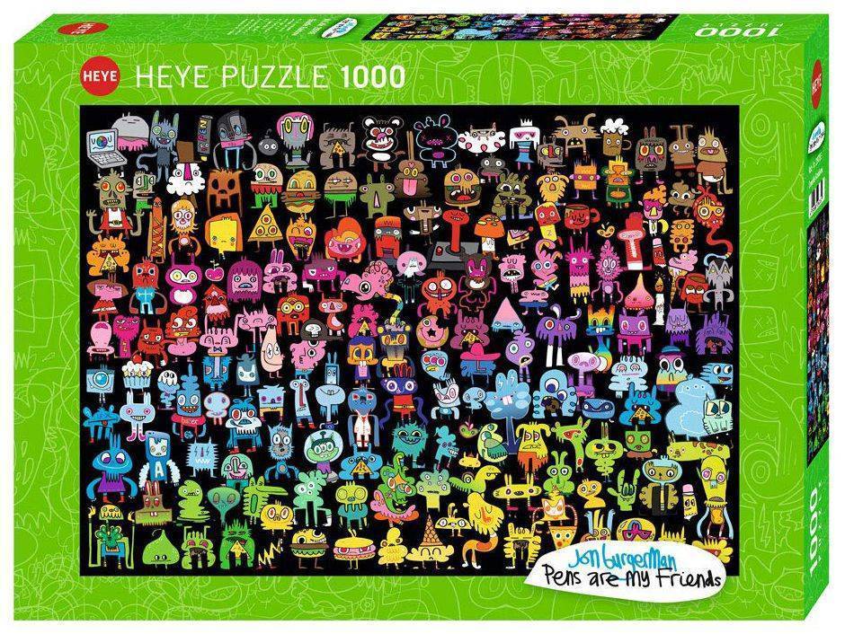 BURGERMAN-DOODLE RAINBOW HEYE 1000 ΚΟΜΜΑΤΙΑ (29786) HEYE