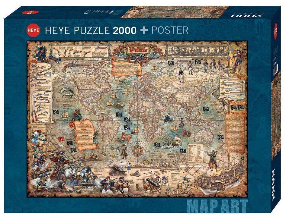 WORLD ΠΕΙΡΑΤΙΚΟΣ ΧΑΡΤΗΣ HEYE 2000 ΚΟΜΜΑΤΙΑ (29847)