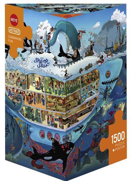 OESTERLE-SUBMARINE FUN ΤΡΙΓΩΝΟ ΚΟΥΤΙ HEYE 1500 ΚΟΜΜΑΤΙΑ (29925) HEYE