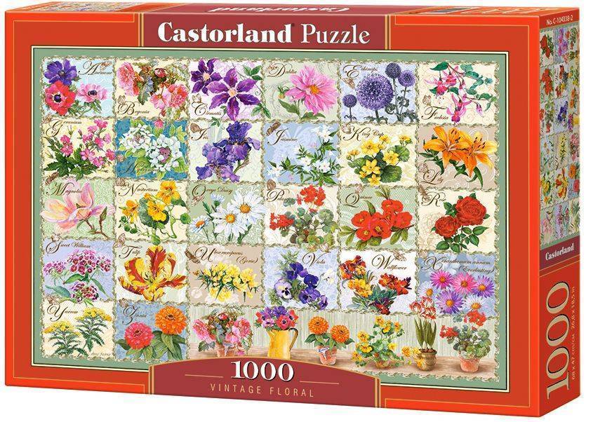 VINTAGE FLORAL CASTORLAND 1000 ΚΟΜΜΑΤΙΑ CASTORLAND