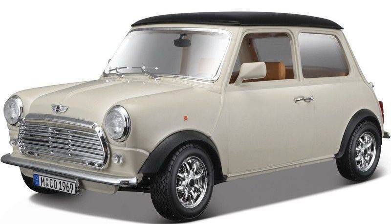 ΟΧΗΜΑ MINI COOPER (1969) BBURAGO ΜΕΤΑΛΛΙΚΟ ΑΝΤΙΓΡΑΦΟ 1:18 ΚΡΕΜ (18/12036)