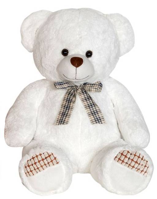 ΛΟΥΤΡΙΝΟΣ ΑΡΚΟΥΔΟΣ 44CM ΚΑΘΙΣΤΟΣ ΛΕΥΚΟ (1880-2) FRIENDLIES