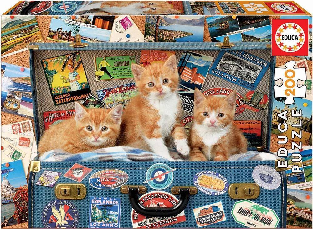 EDUCA TRAVELLING KITTENS EDUCA 200 ΚΟΜΜΑΤΙΑ