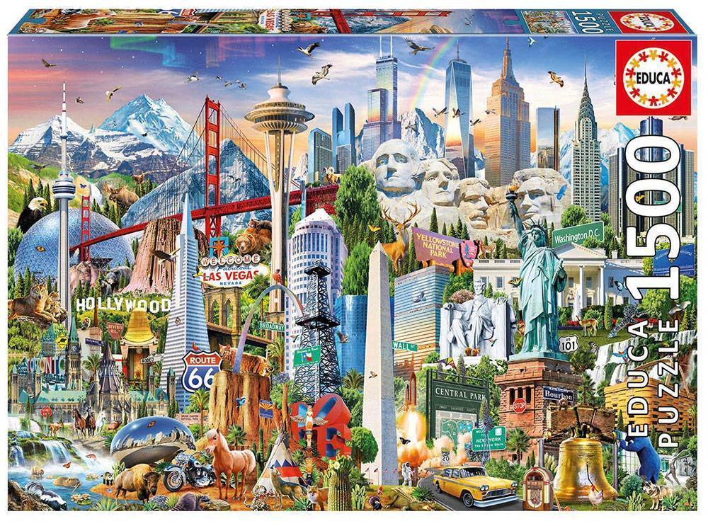 EDUCA PUZZLE SYMBOLS FROM NORTH AMERICA 1500TMX (Π.017.670) EDUCA