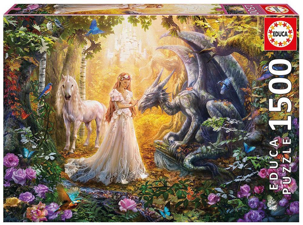 EDUCA PUZZLE DRAGON, PRINCESS AND UNICORN 1500TMX NEO (Π.017.696) EDUCA