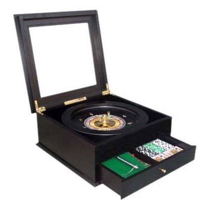 ΣΕΤ ΡΟΥΛΕΤΑ PLATINUM GAMES 36CM ΣΕ ΞΥΛΙΝΟ ΚΟΥΤΙ ΜΑΥΡΗ